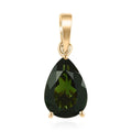 Luxoro 10K Yellow Gold Premium Tanzanian Chrome Tourmaline Solitaire Pendant 1.75 ctw - Sticky add to cart bar