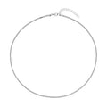 2.5mm Square Snake Necklace 20-22 Inches in Stainless Steel 15.10 Grams - Sticky add to cart bar