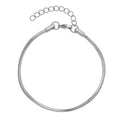 2.5mm Square Snake Bracelet in Stainless Steel (7.50-8.0In) - Sticky add to cart bar