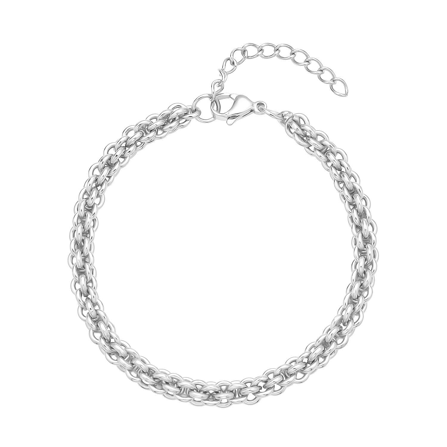 Doorbuster Pumpkin Chain Bracelet in Stainless Steel (8-9.50In)