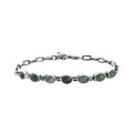 Artisan Crafted AMERICAN Natural Sleeping Beauty Turquoise Bracelet in Sterling Silver (7.25 In) (7 g) g 2.65 ctw - Sticky add to cart bar