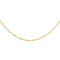 Italian Sterling Silver 0.4mm Singapore Necklace (24 Inches) (2 g)