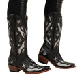 TANNER MARK Black Shimmer Inlay Snip Toe Boot 6.5 - Sticky add to cart bar