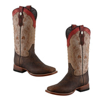 TANNER MARK Multicolor Floral Stitch Python Print 6.5