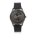 STRADA Japanese Movement Watch with ION Plated Black Stainless Steel Strap (6.50-8.25 Inches) (25.40 mm) - Sticky add to cart bar