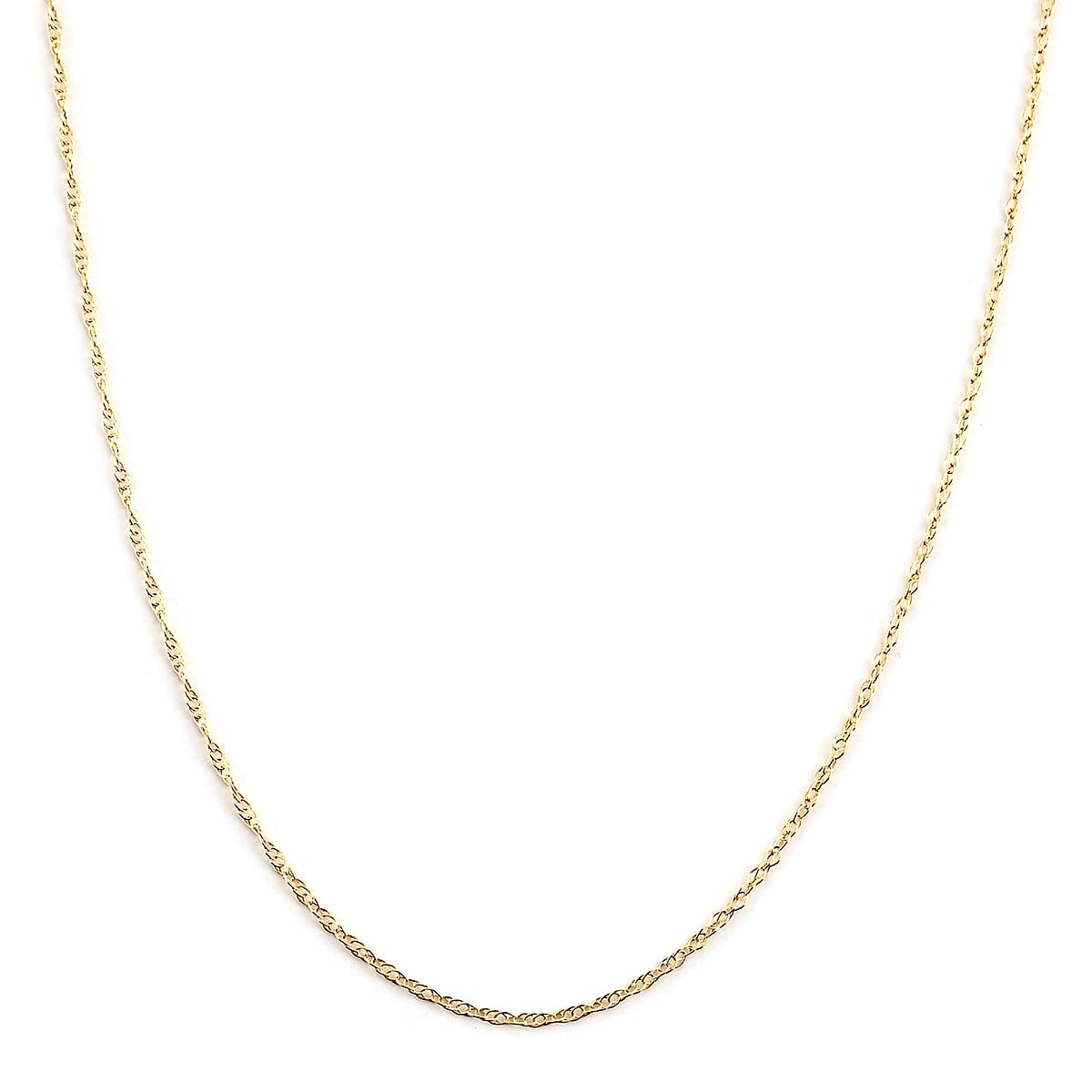 California Closeout Deal 10K Yellow Gold 4.5mm Rope Chain Necklace 18 Inches 7 Grams