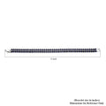 Simulated Emerald Double Row Tennis Bracelet in Goldtone (6.50 In) - Sticky add to cart bar