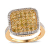 Yellow Diamond in Yellow Gold Vermeil