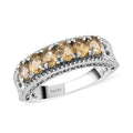 Brazilian Citrine Ring in Stainless Steel (Size 9.0) 1.00 ctw - Sticky add to cart bar