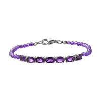 KARIS Amethyst Bracelet in Platinum Bond (6.50 In) 11.50 ctw