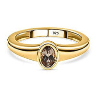 Turkizite 0.48 ctw Ring in Vermeil Yellow Gold Over Sterling Silver (Size 10)