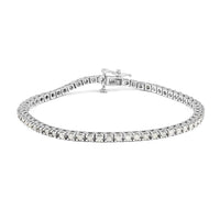 NY Closeout 14K White Gold Diamond Classic Tennis Bracelet (7.00 In) 8.90 Grams 2.00 ctw