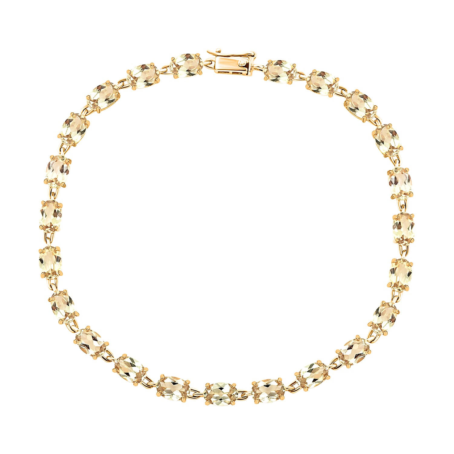 14K Yellow Gold AAA Turkizite Bracelet (7.50 In) 10.35 ctw