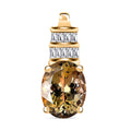 Luxoro 14K Yellow Gold Premium Natural Yellow Tanzanite and Diamond G-H I3 Solitaire Pendant 2.10 ctw - Sticky add to cart bar