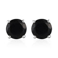 Elite Shungite Solitaire Stud Earrings in Platinum Over Sterling Silver 2.60 ctw - Sticky add to cart bar
