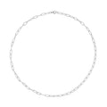 Textured Paper Clip Necklace 20 Inches in Stainless Steel - Sticky add to cart bar