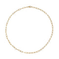 Textured Paper Clip Necklace 20 Inches in Stainless Steel - Sticky add to cart bar