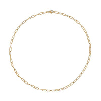 Textured Paper Clip Necklace 20 Inches in Stainless Steel