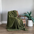 Olive Stock solid sherpa throw - Sticky add to cart bar