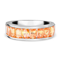 Spessartine Garnet  Ring in Platinum Over Sterling Silver 2.25 ctw