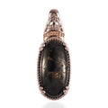 Matrix Silver Shungite Pendant in 14K RG Over Copper with Magnet 6.40 ctw - Sticky add to cart bar