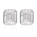 16th Oct TLV Diamond Stud Earrings in Platinum Over Sterling Silver 0.50 ctw - Sticky add to cart bar