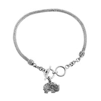 Doorbuster BALI LEGACY Sterling Silver Tulang Naga Bracelet with Elephant Charm (7.50 In) (8.20 g)