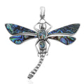 Doorbuster BALI LEGACY Abalone Shell Dragonfly Pendant in Sterling Silver 10 Grams - Sticky add to cart bar