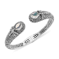Doorbuster BALI LEGACY American Natural Sleeping Beauty Turquoise Dragonfly Cuff Bracelet in Sterling Silver (7.50 In) 30 Grams 1.40 ctw