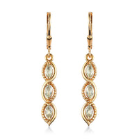 Narsipatnam Alexandrite Dangle Earrings in Vermeil Yellow Gold Over Sterling Silver 0.75 ctw