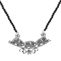 Doorbuster BALI LEGACY Natural Thai Black Spinel Beaded Elephant Necklace 20 Inches in Sterling Silver 8.60 Grams 32.50 ctw - Sticky add to cart bar