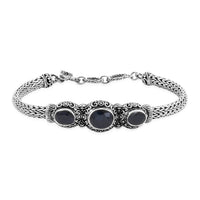 Doorbuster BALI LEGACY African Ruby Bracelet in Sterling Silver (7.50 In) (23.50 g) 6.00 ctw