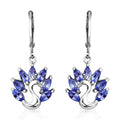 Tanzanite Peacock Earrings in Sterling Silver 2.00 ctw - Sticky add to cart bar