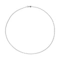 Rhodium Over Sterling Silver Diamond-cut Floral Chain with 8mm Lobster Lock (20 Inches) (2.10 g) - Sticky add to cart bar