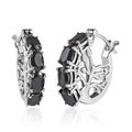 KARIS Natural Thai Black Spinel Earrings in Platinum Bond 3.50 ctw - Sticky add to cart bar