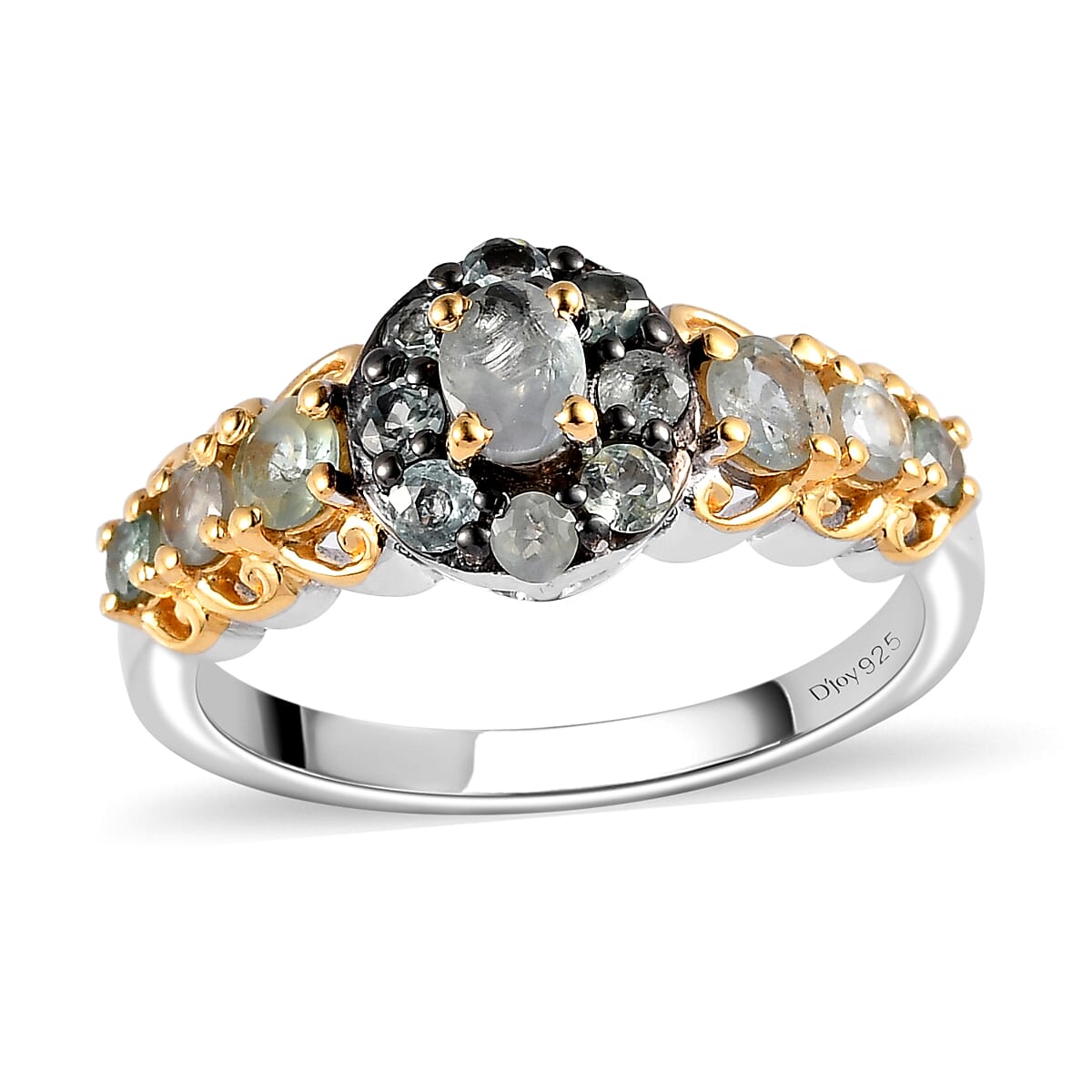 Narsipatnam Alexandrite Ring in Vermeil YG and Platinum Over Sterling Silver (Size 10.0) 1.15 ctw