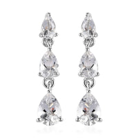 Karis Brazilian Petalite Dangling Earrings in Platinum Bond 2.10 ctw