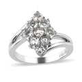 Brazilian Petalite Elongated Ring in Stainless Steel 0.85 ctw - Sticky add to cart bar