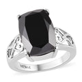 Natural Thai Black Spinel Ring in Stainless Steel 8.40 ctw - Sticky add to cart bar