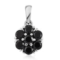 Natural Thai Black Spinel Pendant in Stainless Steel 1.25 ctw - Sticky add to cart bar