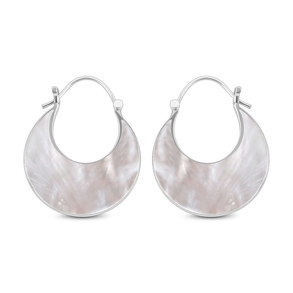 Half Moon Earrings in Sterling Silver