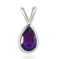 Amethyst Solitaire Pendant in Sterling Silver 0.75 ctw - Sticky add to cart bar