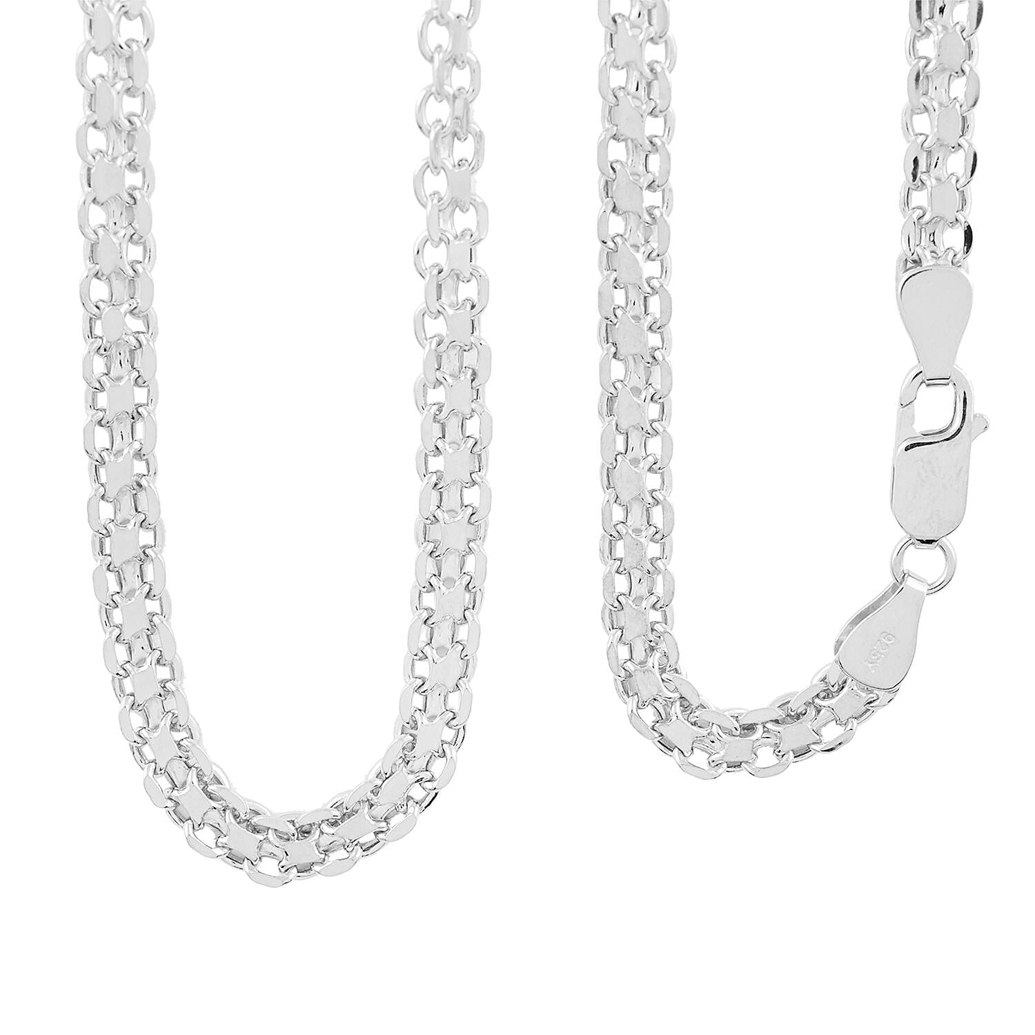14K Yellow Gold Over Sterling Silver 5mm Double Strand Rolo Necklace 20 Inches 10.40 Grams
