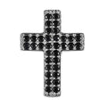 Karis Thai Black Spinel 1.70 ctw Cross Pendant without Chain in Platinum Bond - Sticky add to cart bar