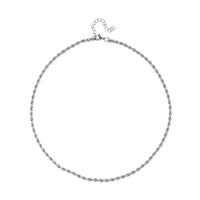 Round Net Necklace 20-22 Inches in Stainless Steel 19.50 Grams