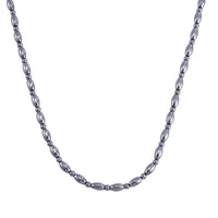 Doorbuster Terahertz Trapezoid 10mm Necklace 18 Inches in Rhodium Over Sterling Silver 250.00 ctw