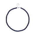 Lapis Lazuli Beaded Necklace 20 Inches in Stainless Steel 225.00 ctw - Sticky add to cart bar