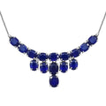 Doorbuster Ruby Necklace 18 Inches in Platinum Over Sterling Silver 8 Grams 26.85 ctw - Sticky add to cart bar