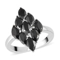 Amethyst Cluster Ring in Stainless Steel 1.85 ctw - Sticky add to cart bar