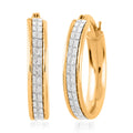 14K YG Over Sterling Silver Stardust Earrings (2.40 g) - Sticky add to cart bar
